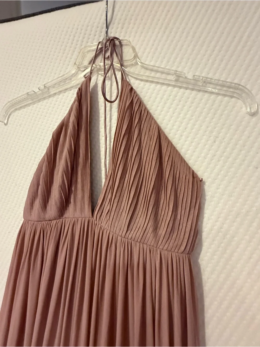 Tobi Mauve Halter Maxi Dress M mesh maxi dress size M, see description